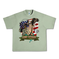 Oil Green army veteran  pray Urban Heavy Tee - BarkalooDesign