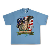 Pebble Blue army veteran  pray Urban Heavy Tee - BarkalooDesign
