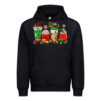 Black Christmas tractor coffee cup Urban Hoodie - NancyCooperArtShop