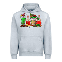 Heather Grey Christmas tractor coffee cup Urban Hoodie - NancyCooperArtShop