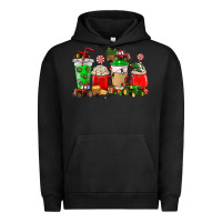 Pigment Black Christmas tractor coffee cup Urban Hoodie - NancyCooperArtShop