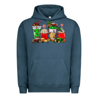 Christmas Tractor Coffee Cup Urban Hoodie | Teevron