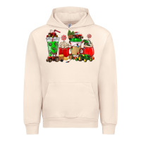 Sandshell Christmas tractor coffee cup Urban Hoodie - NancyCooperArtShop