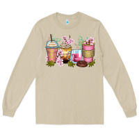 Mushroom flowers coffee cups Long Sleeve Tee - Zillion Design Studio