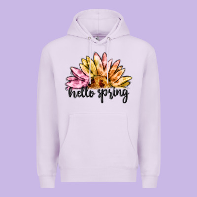Hello Spring Premium Hoodie Designed By Maliassmallbusiness
