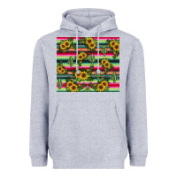 Heather Grey sunflower cactus Heavyweight Hoodie - JahusDesignShop