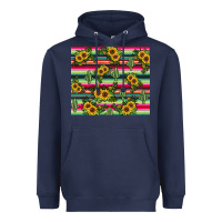 Navy sunflower cactus Heavyweight Hoodie - JahusDesignShop