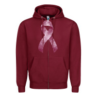 Burgundy multiple myeloma mm maroon ribbon fa element Zipper Hoodie - FaDigitalArtStudio