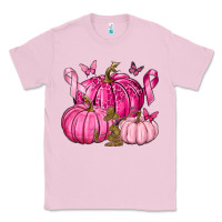 Bubblegum Pink Breast Cancer We Wear Pink with Pumpkin and Ribbon Classic Tee - texasbilliewilder