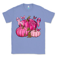 Colony Blue Breast Cancer We Wear Pink with Pumpkin and Ribbon Classic Tee - texasbilliewilder