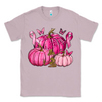 Lilac Breast Cancer We Wear Pink with Pumpkin and Ribbon Classic Tee - texasbilliewilder