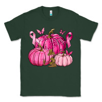 Sports Green Breast Cancer We Wear Pink with Pumpkin and Ribbon Classic Tee - texasbilliewilder