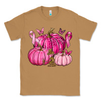 Toasted Coconut Breast Cancer We Wear Pink with Pumpkin and Ribbon Classic Tee - texasbilliewilder