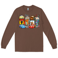 Chestnut cartoon characters coffee cups Long Sleeve Tee - Zillion Design Studio