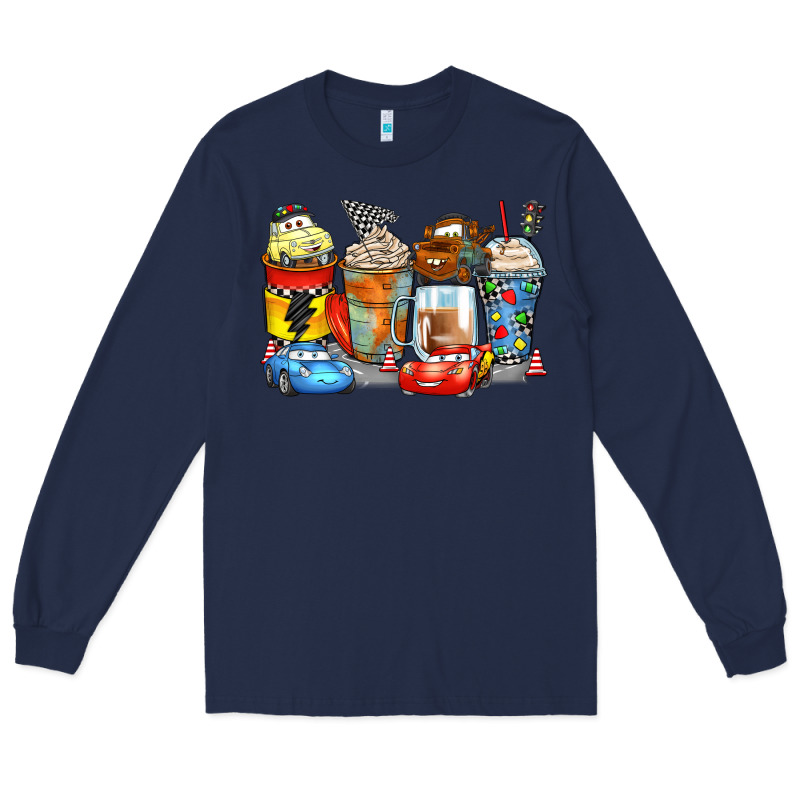 Cartoon Characters Coffee Cups Long Sleeve Tee by Zillion Design Studio | Teevron