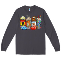 Smoke cartoon characters coffee cups Long Sleeve Tee - Zillion Design Studio