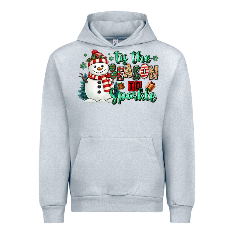 Tis The Season To Sparkle Snowman Urban Hoodie by MaliasSmallBusiness | Teevron