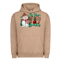 Pigment Burro tis the season to sparkle snowman Urban Hoodie - MaliasSmallBusiness
