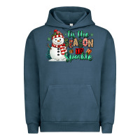 Pigment Midnight Navy tis the season to sparkle snowman Urban Hoodie - MaliasSmallBusiness