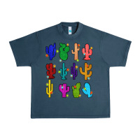 Midnight Navy christmas glitter cactus Urban Heavy Tee - Zillion Design Studio
