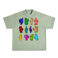 Oil Green christmas glitter cactus Urban Heavy Tee - Zillion Design Studio