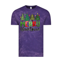 Cloud Purple merry christmas trees Vintage Tee - MaliasSmallBusiness