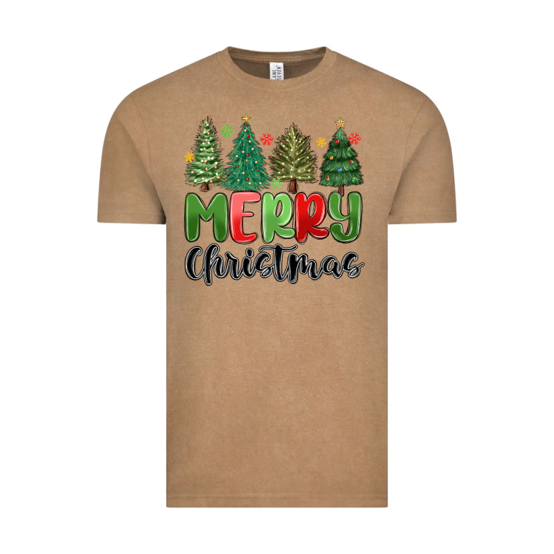 Merry Christmas Trees Vintage Tee by MaliasSmallBusiness | Teevron