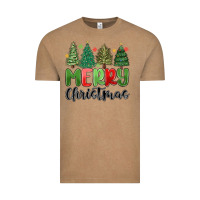 Vintage Coffee merry christmas trees Vintage Tee - MaliasSmallBusiness