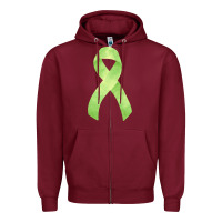 Burgundy non hodgkin lymphoma cancer ribbon fa element Zipper Hoodie - FaDigitalArtStudio