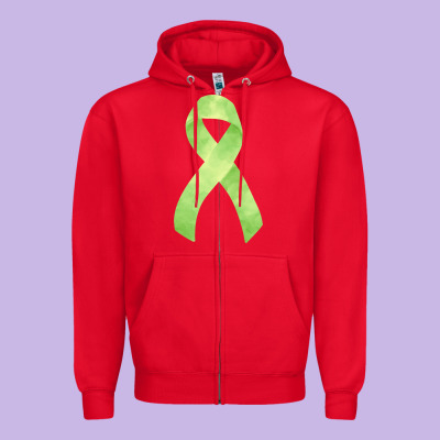 Non Hodgkin Lymphoma Cancer Ribbon Fa Element Zipper Hoodie Designed By Fadigitalartstudio