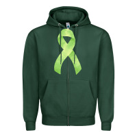 Sports Green non hodgkin lymphoma cancer ribbon fa element Zipper Hoodie - FaDigitalArtStudio