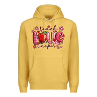 Antique Gold teach love inspire valentines day Premium Hoodie - MaliasSmallBusiness