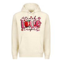 Sandshell teach love inspire valentines day Premium Hoodie - MaliasSmallBusiness