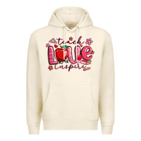 Tofu teach love inspire valentines day Premium Hoodie - MaliasSmallBusiness