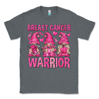 Charcoal Heather Breast Cancer Warrior Gnomes Classic Tee - texasbilliewilder