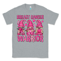 Heather Grey Breast Cancer Warrior Gnomes Classic Tee - texasbilliewilder