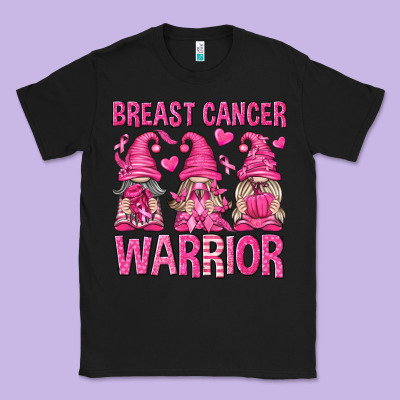 Breast Cancer Warrior Gnomes Classic Tee Designed By Texasbilliewilder