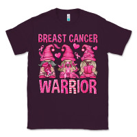 Plum Breast Cancer Warrior Gnomes Classic Tee - texasbilliewilder