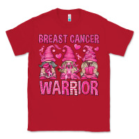 Red Breast Cancer Warrior Gnomes Classic Tee - texasbilliewilder