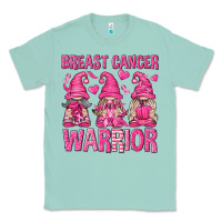 Seafoam Breast Cancer Warrior Gnomes Classic Tee - texasbilliewilder
