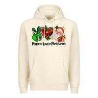 Sandshell peace love  christmas Premium Hoodie - AdoDesignShop