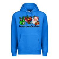 True Royal peace love  christmas Premium Hoodie - AdoDesignShop