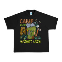 Black camp more worry less Urban Heavy Tee - texasbilliewilder