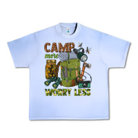 Grape Ice camp more worry less Urban Heavy Tee - texasbilliewilder