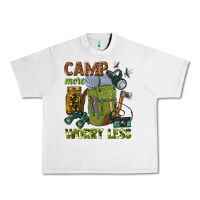 Lunar Rock camp more worry less Urban Heavy Tee - texasbilliewilder