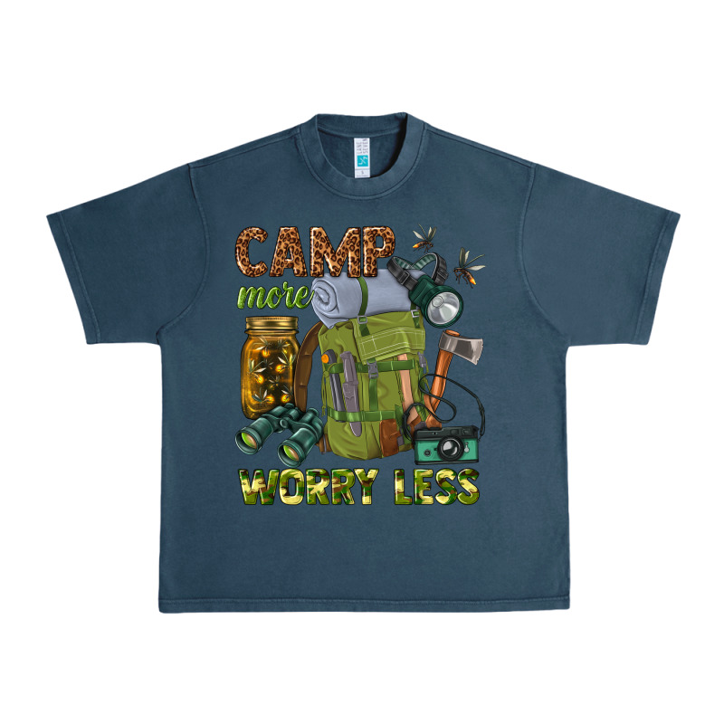 Camp More Worry Less Urban Heavy Tee by texasbilliewilder | Teevron