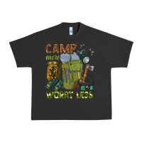 Pigment Black camp more worry less Urban Heavy Tee - texasbilliewilder