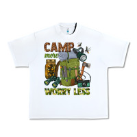 White camp more worry less Urban Heavy Tee - texasbilliewilder