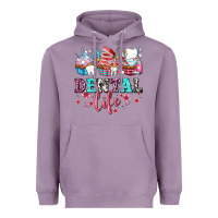 Lavender dental life with cupcakes Heavyweight Hoodie - AdoDesignShop