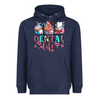 Navy dental life with cupcakes Heavyweight Hoodie - AdoDesignShop
